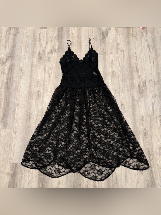 Victoria's Secret Other - Vintage Victoria’s Secret Gold Label Black Lace Slip Dress Size Large